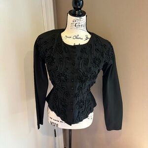 Vintage Forenza Authentic Sportswear embroidered cotton blouse